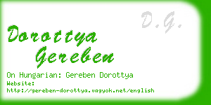 dorottya gereben business card